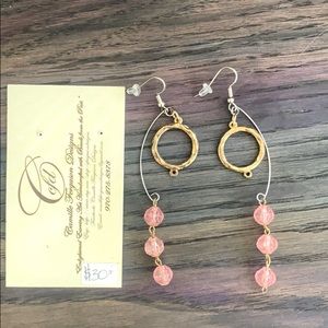 Cool UPCYCLED vintage hand made earrings